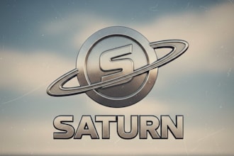 design a timeless vintage saturn logo for your brand