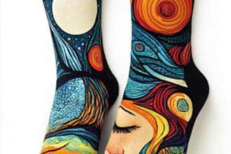 unique socks design and custom socks design