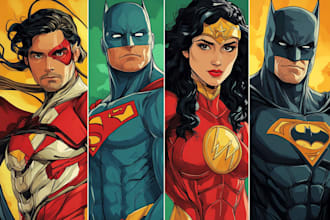 superhero character for comics