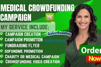 create and promote gofundme medical crowdfunding campaign charity fundraising
