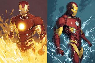 superhero character for comics