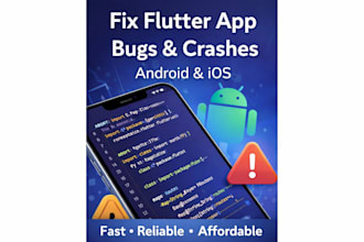 fix mobile app bugs, crashes, and errors professionally