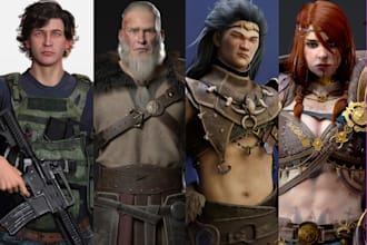 create 3d character modeling stylized character rigging for games and animation