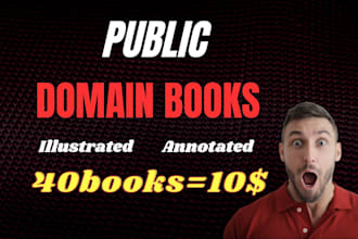 provide you public domain illustrated books, amazon kindle KDP