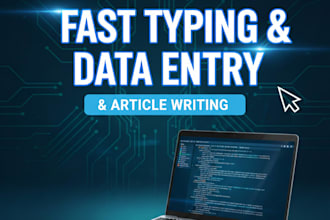 do expert data entry and article writing