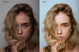 professionally retouch beauty and fashion photos