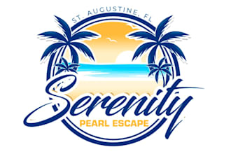design fantastic beach logo with fastest delivery