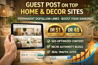 publish a high quality guest post for your home decore site