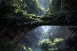 draw a environment concept art