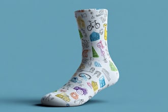 make digital pattern socks design