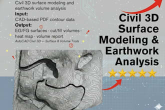 civil 3d surface modeling and cut fill volume analysis