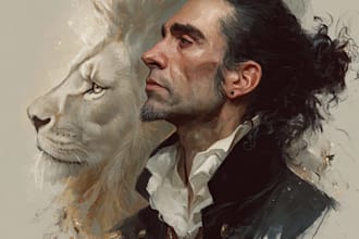 make mythic creature portrait inspired by high fantasy