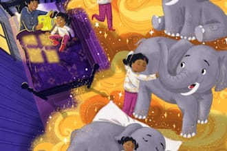 do childrens story book illustration