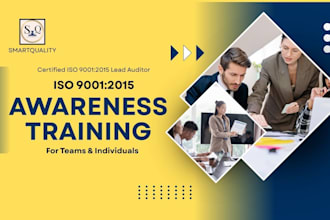 conduct iso 9001 2015 awareness training online for you or your team