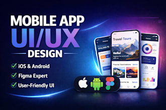 do mobile app uiux design, web app uiux, saas dashboard, figma design