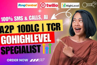 approve your twilio a2p 10dlc, setup ghl SMS ai chatbot