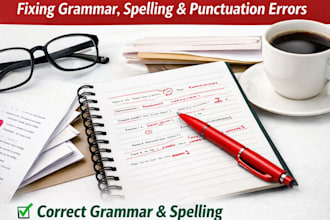 proofread and fix grammar errors in your english writing