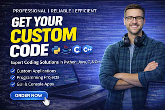python, java and c programming projects with gui application