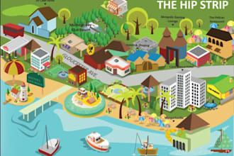 do amazing isometric map illustrations