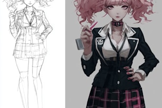 design custom danganronpa style character