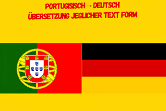 german to portugies translator or portugies to german