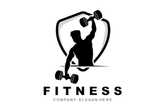 design a modern physical fitness, gym or sports logo
