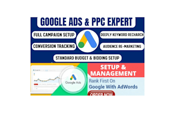 setup and manage your google ads adwords campaigns and audit