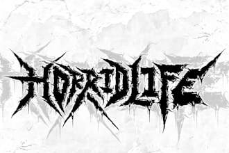 create name with metal logo style