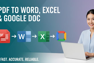 pdf to word and excel, scanned pdf to and excel