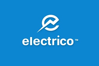 make electrical electricity solar energy logo design