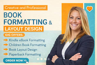 book formatting, amazon KDP kindle, paperback formatting for KDP publishing