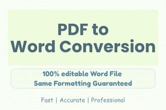 format documents and convert PDF to word