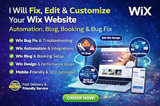 fix any wix bug and wix automation blog booking and design your wix website