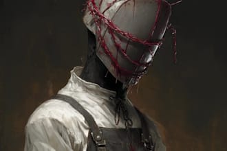 design scary horror creature and character concept art