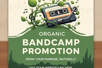 create ads for organic bandcamp promotion