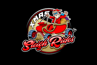create creative and good looking santa logo design