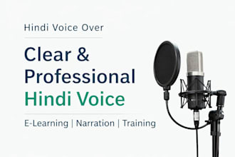 provide professional voice over for videos narration