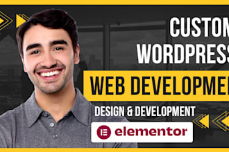 build wordpress website using elementor website builder