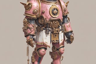 design realistic sci fi character illsutration for you