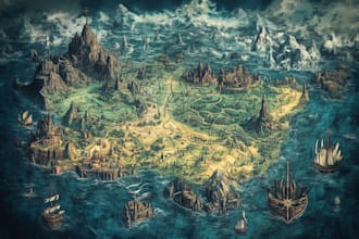 do fantasy city map