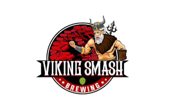 create attractive and imagination viking logo design