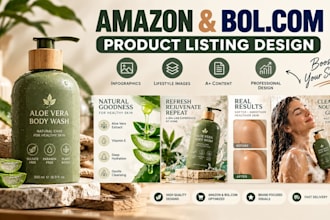 design amazon or bol product listing infographics lifestyle
