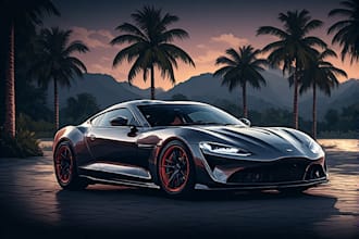 draw vector illustration of your car or any vehicle