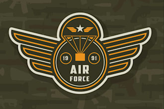 do high quality fighter jet mascot logo with t shirt design