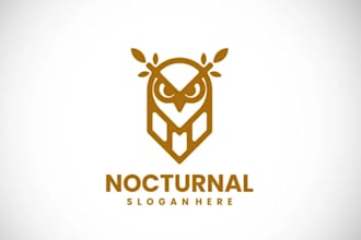 create a simple line art logo design