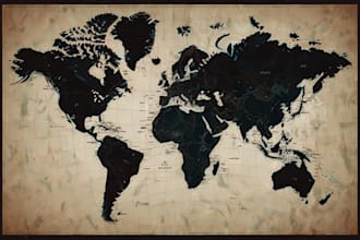 draw vector map in illustrator art