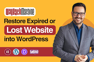 restore expired or lost websites using wayback archive