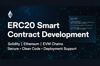 develop secure solidity smart contracts for ethereum and evm chains