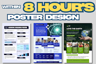 design scientific, medical, research conference poster presentation