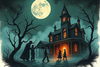draw a horror illustration